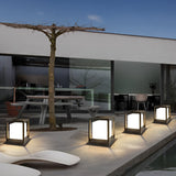 Utomhus solcells LED-ljuskälla svart aluminium Carvallo