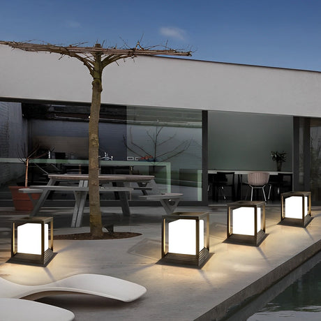 Utomhus solcells LED-ljuskälla svart aluminium Carvallo