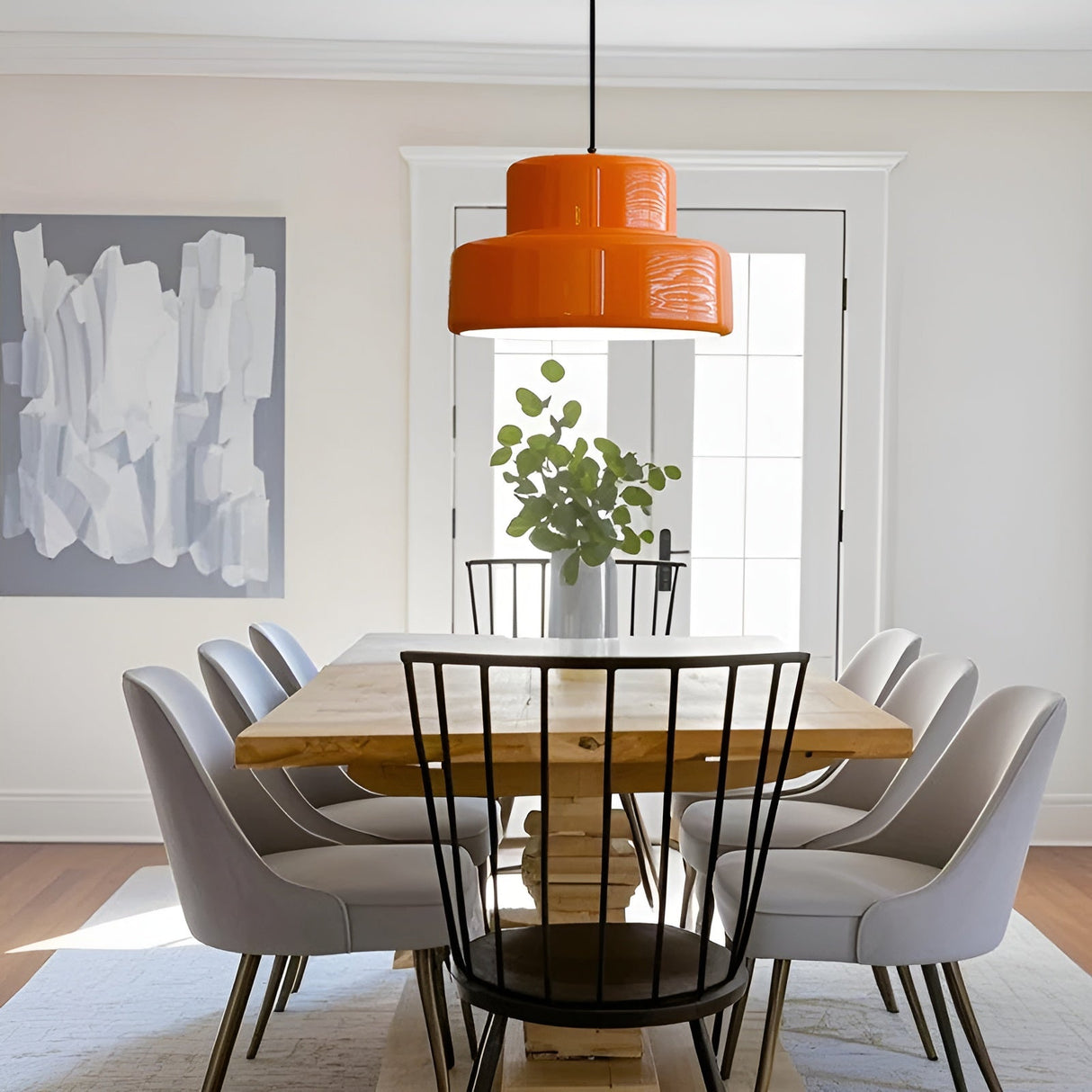 Bauhaus-hänglampa – Vintage utseende i orange | Stilig pendellampa för ditt hem Carvallo