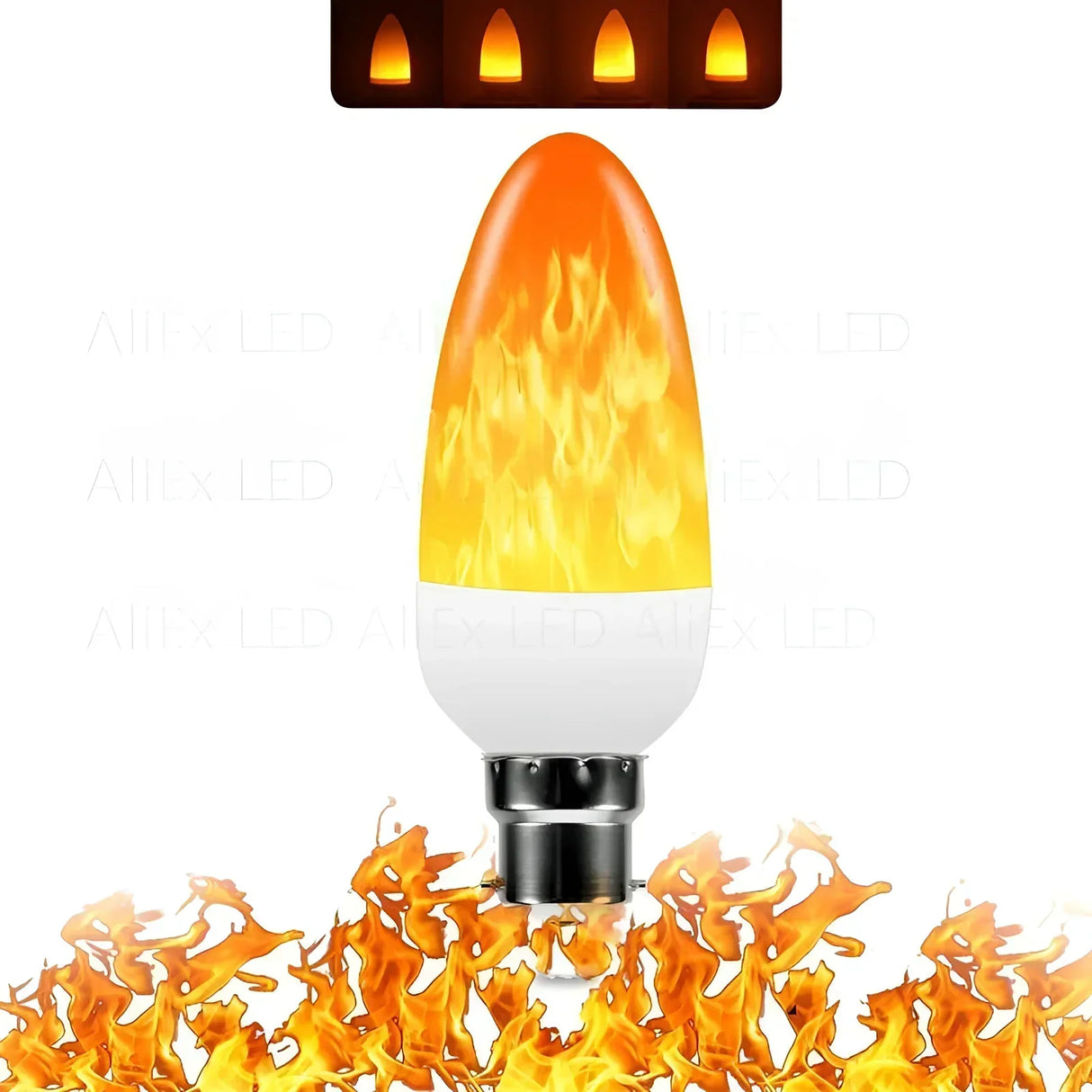 Flammen-Effekt Lampa – 9W LED Glödlampa med realistisk flammeeffekt Carvallo