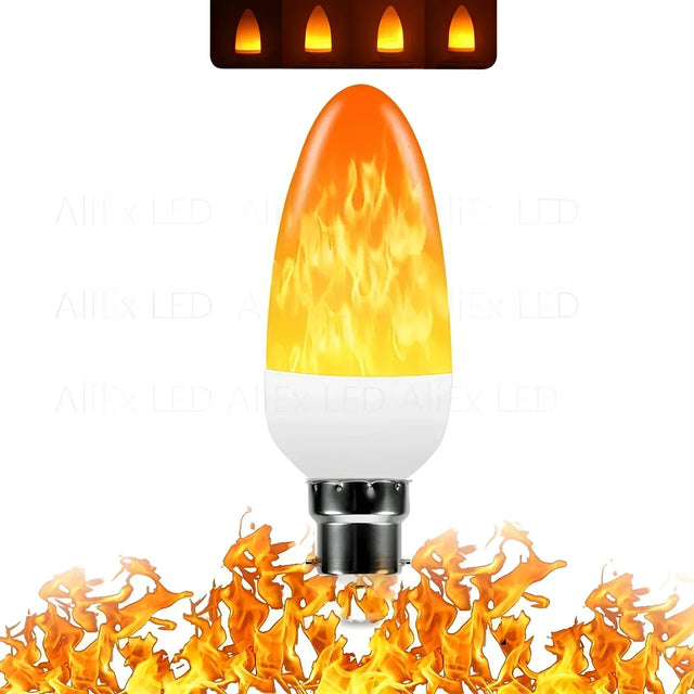 Flammen-Effekt Lampa – 9W LED Glödlampa med realistisk flammeeffekt Carvallo