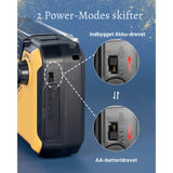 PrepMate - Bärbar nödradio och powerbank för överlevnad och friluftsliv Carvallo