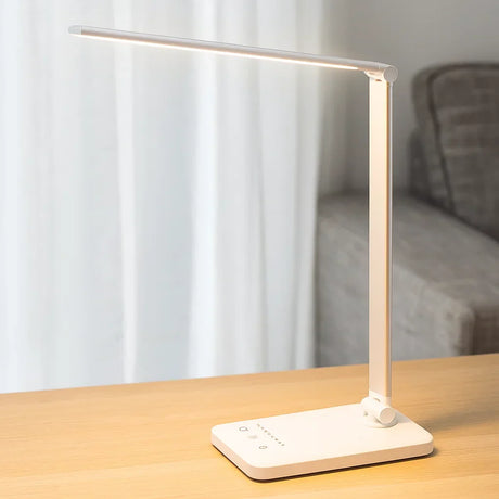 Skrivbordslampa med justerbar LED och USB-laddning Carvallo