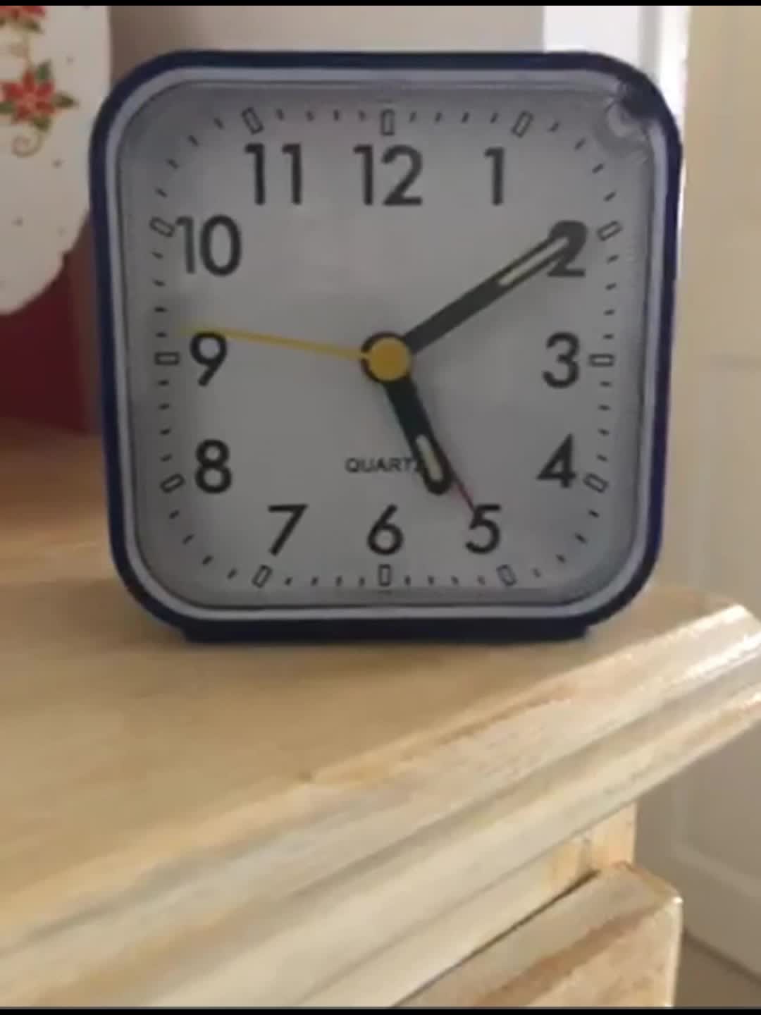 Tidslös Resa Klassisk Fyrkantig Resa Väckarklocka Snooze Carvallo