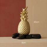 PineGlow Decor - Dekorativ Ananas-Ananas-Vardagsrumsdekor Carvallo