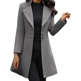 Janna Coat - Moderikt kvinnors vinterrock med långa ärmar Carvallo