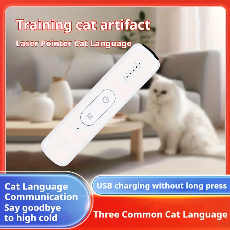 Katt Laser Leksak Uppladdningsbar Interaktiv Husdjur Teaser Carvallo