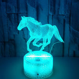 3D LED Hästlampa – Färgglad Nattlampa för Barn och Hästälskare Carvallo