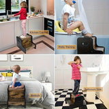 Rustik Trä Stapelbar Pall - För Bekvämlighet och Säkerhet Carvallo