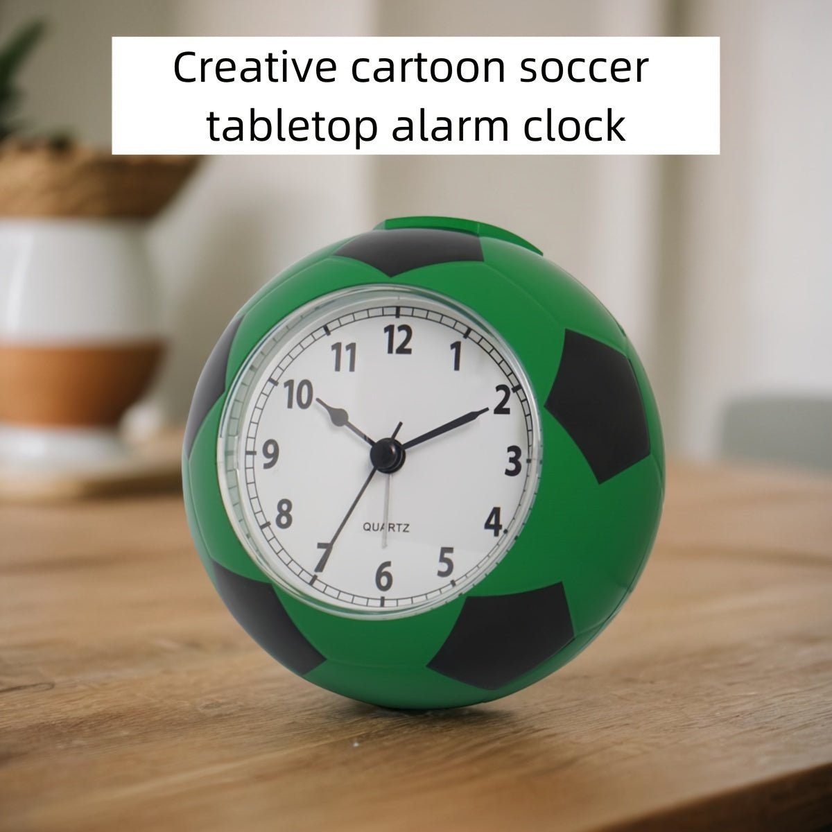 Kreativ Fotboll-formad Väckarklocka – Med Musik och Unik Design för Ung och Gamal Carvallo