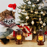 Carvallo Solar-Lampor i vintage-stil 2-pack | Fladdrande LED-ljus | Väderbeständiga & Energieffektiva | 37 cm Höjd Carvallo