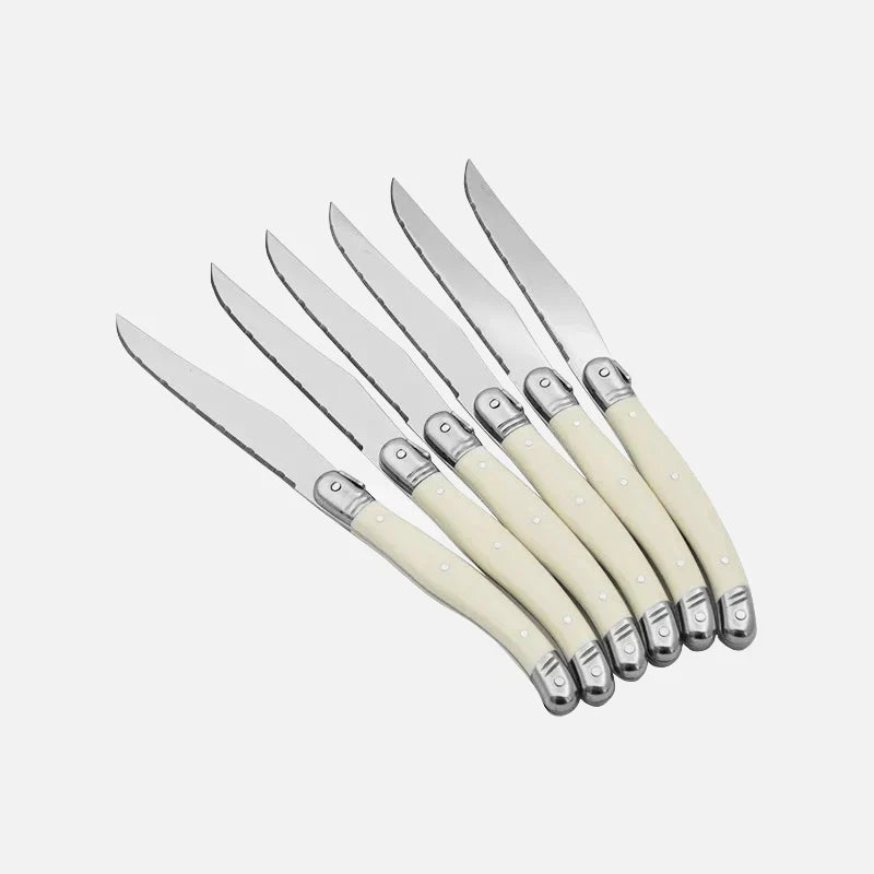 IvoryElegance – Lyxigt Laguiole-bestickset i rostfritt stål Carvallo