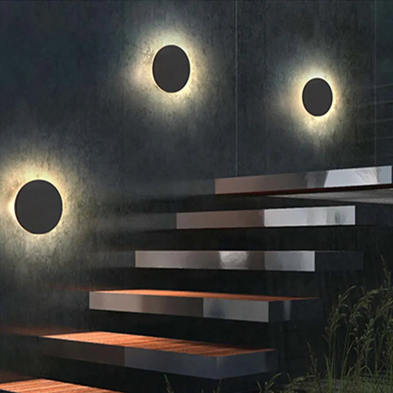 Vägglampa Modern Svart Utomhus LED Lampa Carvallo