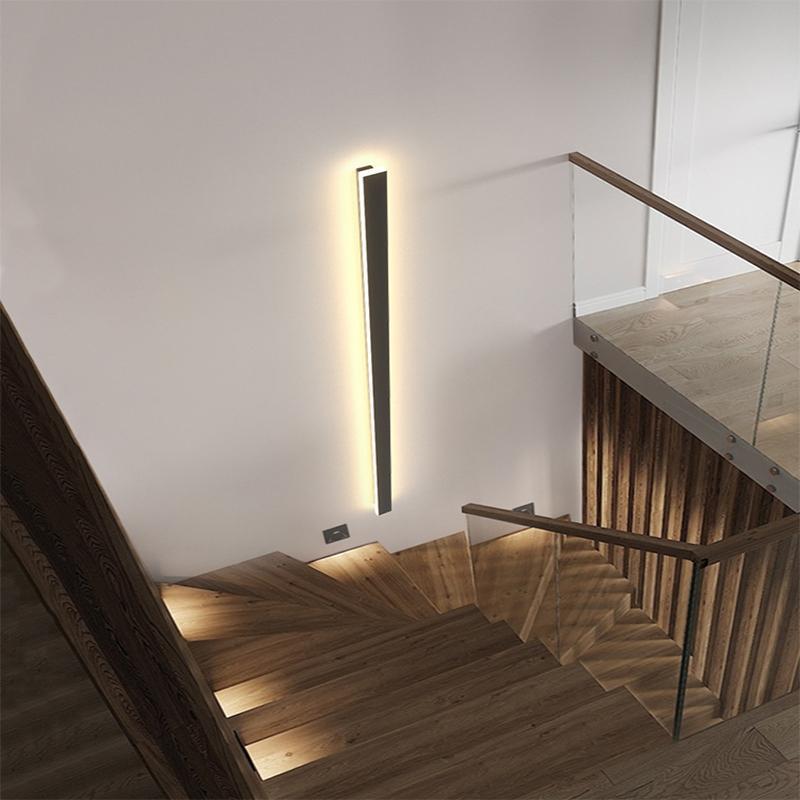 Utomhus Vägglampa Modern Svart LED Vägglampor Carvallo
