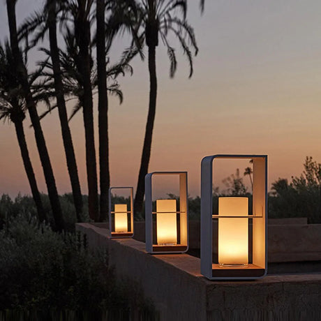 Utomhus Golvlampa Metall Solenergi LED Ljus Carvallo
