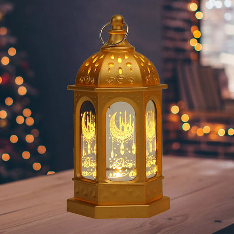 RamadanGlow - LED Ramadanlampa – Vintage Dekorativ Lampa med Varmt Ljus Carvallo