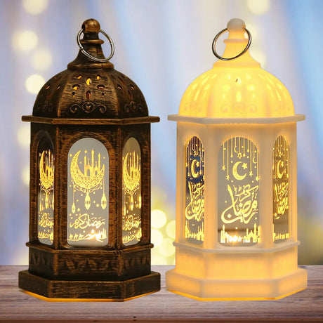 RamadanGlow - LED Ramadanlampa – Vintage Dekorativ Lampa med Varmt Ljus Carvallo