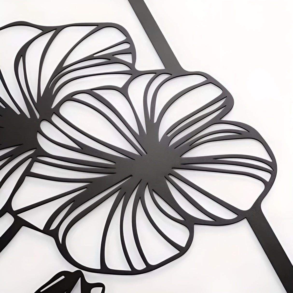 LotusCharm Decor - 4-delat blommor metall väggdekor Carvallo