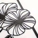 LotusCharm Decor - 4-delat blommor metall väggdekor Carvallo