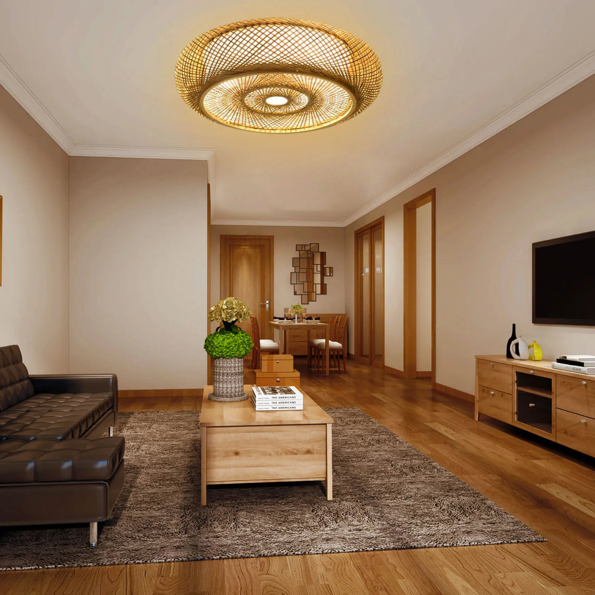 Carvallo – Konstnärlig taklampa med mjukt sken och tidlös öppet design-accent Carvallo