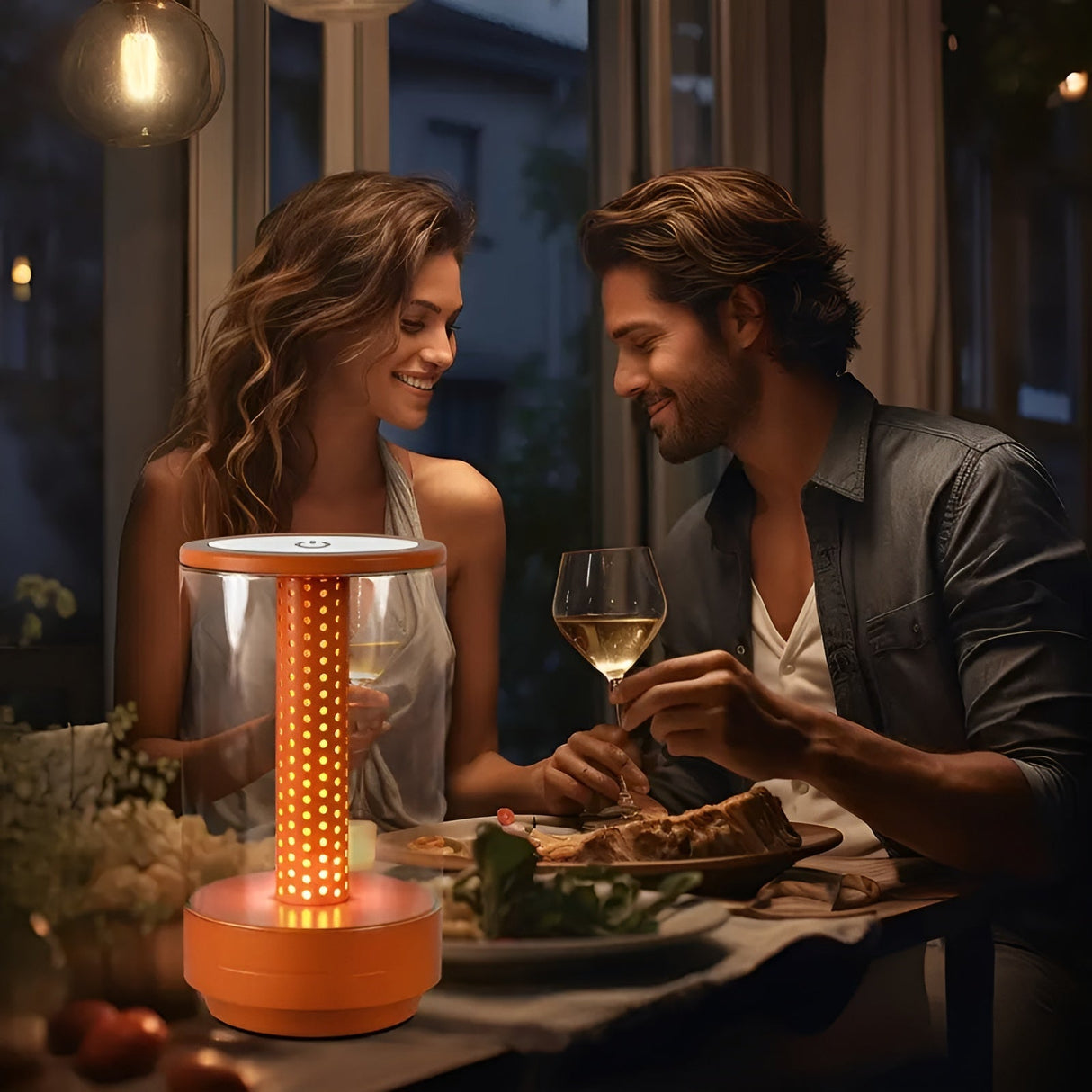 LED-bordlampa med touch – Varm stämningsljus för mysiga kvällar Carvallo