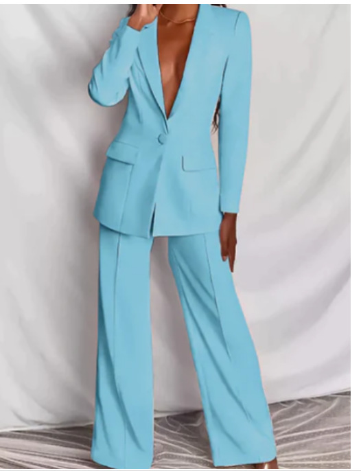 Kvinnors Blazer Set Högkvalitativt Material