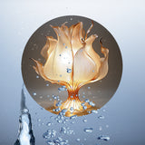 LotusLampa - Aluminium Blomma Bordslampa med LED Ljus Carvallo