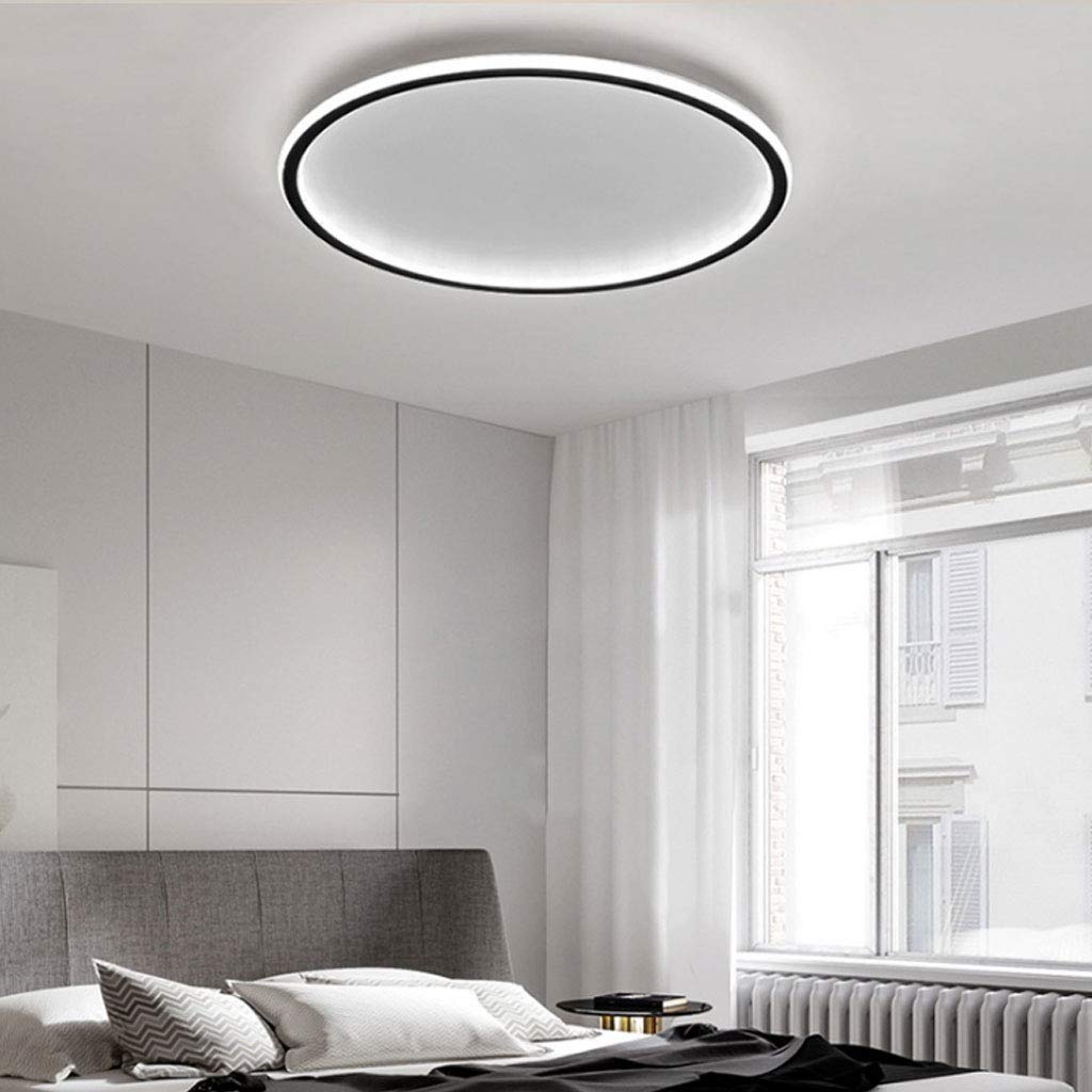 Ultra-tunn modern taklampa | Flush Mount LED för låga tak | Rund & dimbar Carvallo