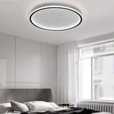 Ultra-tunn modern taklampa | Flush Mount LED för låga tak | Rund & dimbar Carvallo