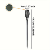 Solarlampor med fladdrande låga för gångvägar i trädgården Carvallo