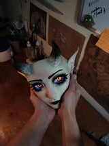 Gotisk Babydoll-ansiktsmask – Mörk cosplay- och rollspelskostymtillbehör MILA Sverige