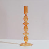 Royaleva Handgjorda Glasljushållare - Eleganta Dekorativa Accentbitar Carvallo