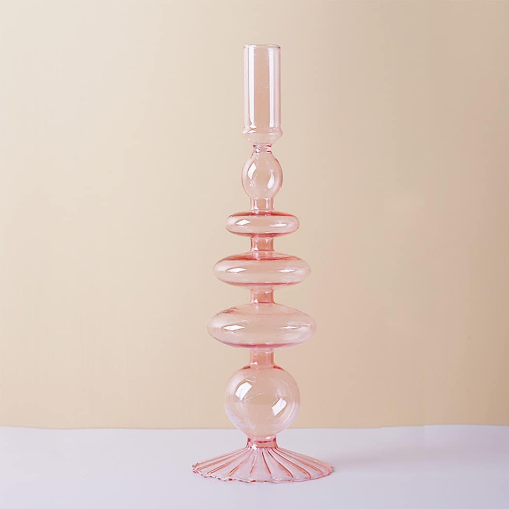 Royaleva Handgjorda Glasljushållare - Eleganta Dekorativa Accentbitar Carvallo