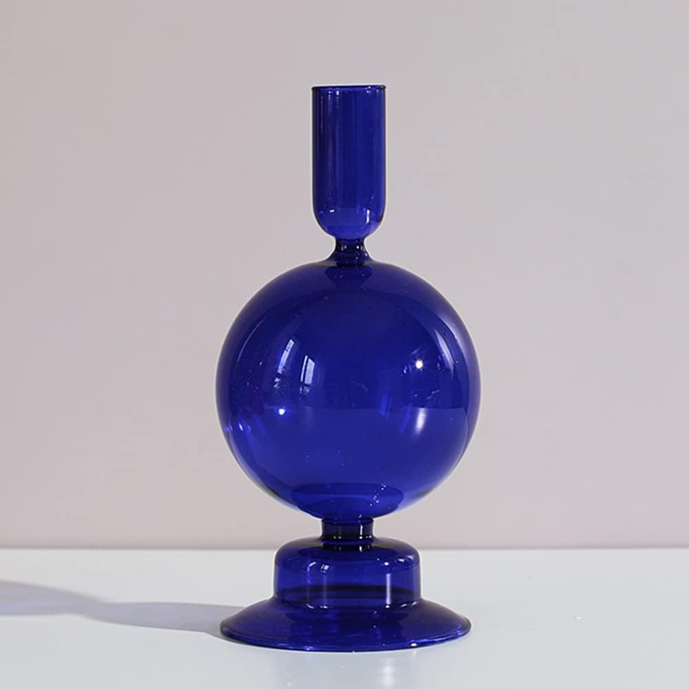 Royaleva Handgjorda Glasljushållare - Eleganta Dekorativa Accentbitar Carvallo