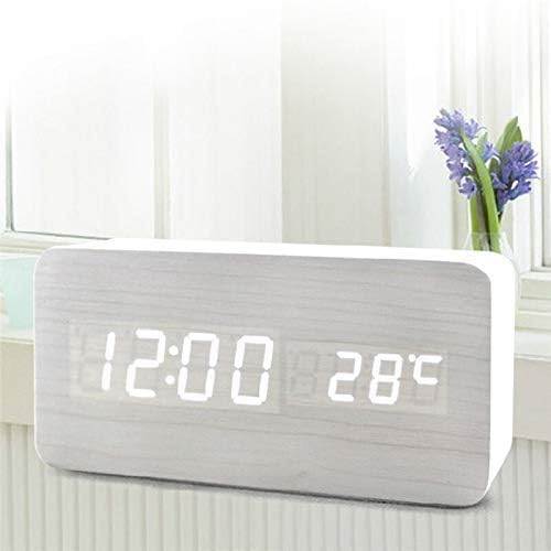 Väckarklocka Digital Trä LED Skärm Carvallo