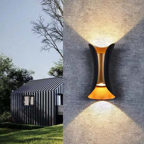 Utomhus LED Vägglampa Aluminium Vattentålig Carvallo