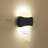 Carvallo LED Utomhusvägglampa | Vattentät IP65 | Modern Up-&-Down-Ljus | Svart | Väggmontering Carvallo