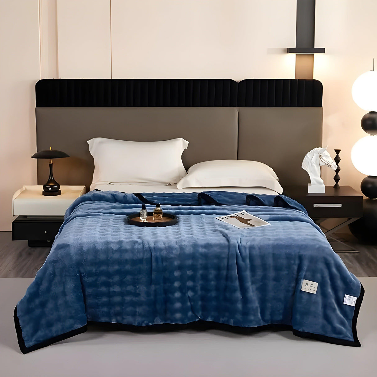 SoftSerenity Sängkläder Set - Lyxig Kaninfäll Plyschfilt Carvallo
