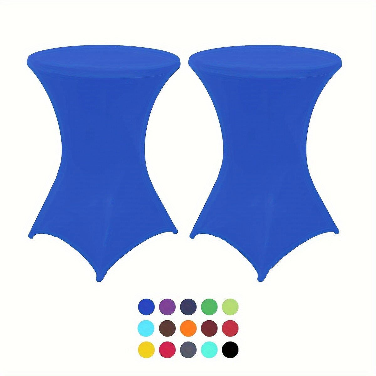 Stretchy Cocktail Table Covers - Solid Color, Ideal for Partyn och Evenemang Carvallo