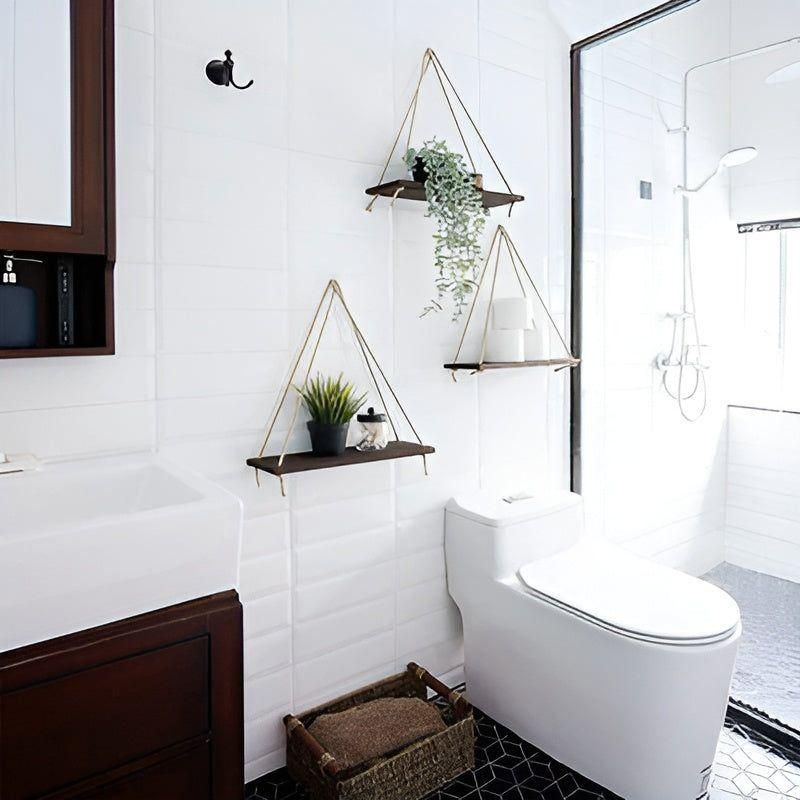 Chic SwingShelf - Minimalistiskt Multifunktionellt Hängande Vägghylla Carvallo