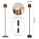 Royaleva Trådlös Golvlampa – Sleek Modern Vattentålig LED-belysning för Hem och Kontor Carvallo