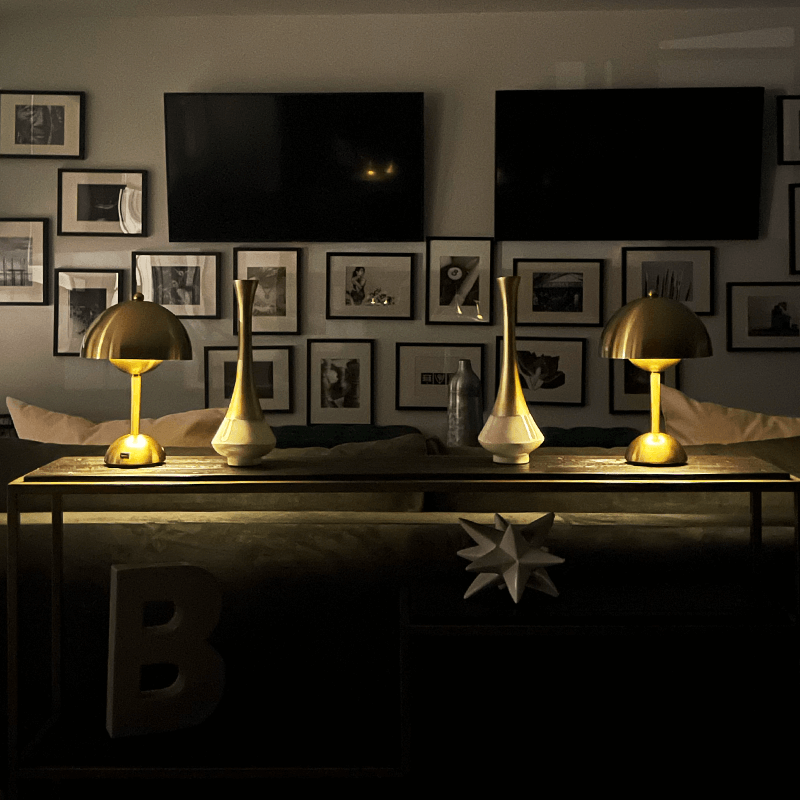 Brulee Modern Bordslampa Vattentät Trådlös och Uppladdningsbar Carvallo