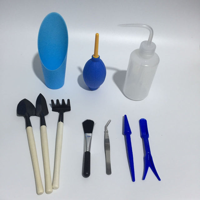 Sukkulentträdgårdsverktygsset med sprayflaska och tillbehör Carvallo