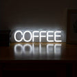 Stilfulla LED-neonskylten Kaffe Carvallo