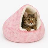 Kattbädd Plush Cave för ångestreducering Carvallo