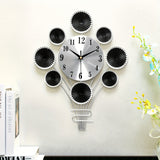 Modern Metallisk Tyst Väggklocka - Ballongformad, Dekorativ för Vardagsrum och Sovrum Carvallo