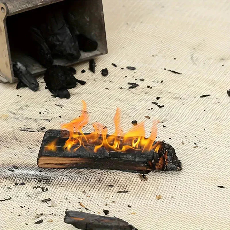 Carvallo GrillShield Pro | Värmebeständig & Funkresistent | 100×100 cm | För BBQ, eldar & rökare Carvallo