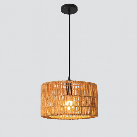 Rotting Taklampa – Kreativ Handgjord Flätad Wicker Design Hemnix