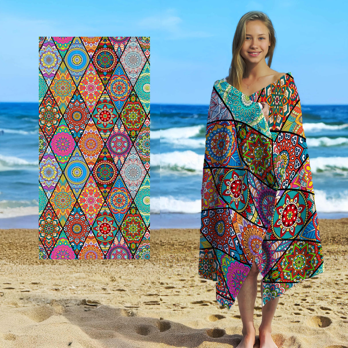 Mikrofiberstrandlakan – Mjukt, iögonfallande, stor passform MILA Sverige