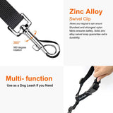 Pawellure Justerbart nackstöd hundbälte - 2-pack trasselfri säkerhetsbälte för bilresor Carvallo